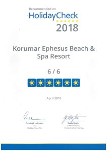 Korumar Ephesus Beach & Spa Resort - Ödüller