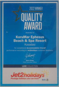 Korumar Ephesus Beach & Spa Resort - Ödüller
