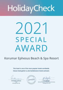Korumar Ephesus Beach & Spa Resort - Ödüller